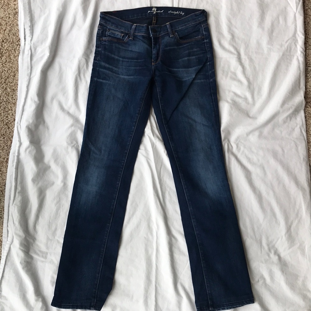 7 for All Mankind women’s straight leg Jeans 28